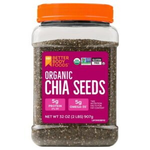 BetterBody Foods Organic Chia Seeds, 2 lb