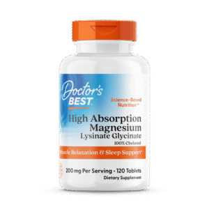 Doctor's Best High Absorption Magnesium, 100 mg, 120 Tablets