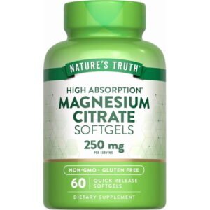 Nature's Truth Magnesium Citrate Softgels, 250 mg, 60 Count