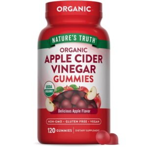 Nature's Truth Organic Apple Cider Vinegar Gummies, 120 Count
