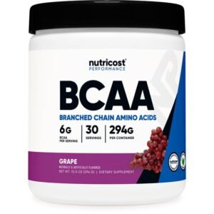 Nutricost BCAA Powder 2:1:1, Grape, 30 Servings