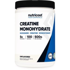Nutricost Creatine Monohydrate Powder, 500 Grams, Unflavored