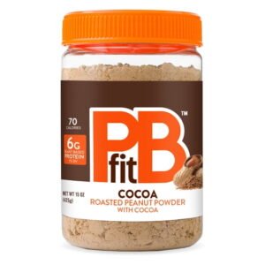 PBfit Chocolate Peanut Butter Powder, 15 oz