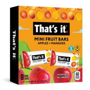That's it. Apple + Mango Fruit Bars, 0.7 oz, 8 Count