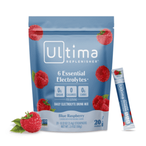 Ultima Replenisher Electrolyte Drink Mix, Blue Raspberry, 20 Stickpacks