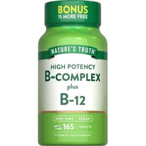 Nature's Truth Vitamin B Complex Plus B12, 165 Tablets